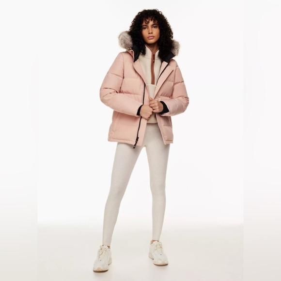 Aritzia TNA The Powder Parka ™ Short in Fawn Pink - Picture 7 of 10